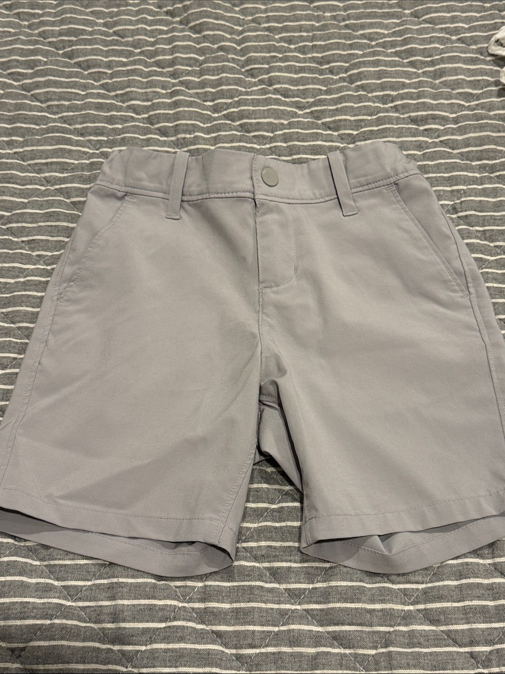 Janie and Jack Light Gray Quick Dry Shorts
